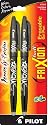 Pilot FriXion Ball Fine Point, Black Erasable Gel Ink Pens, 2-Pack (31553)