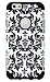 iPhone 6, DandyCase 2in1 Hybrid High Impact Hard Black & White Flower Pattern + Silicone Case Cover for Apple iPhone 6 (4.7