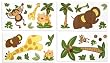 NoJo Jungle Babies Wall Decals