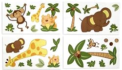 NoJo Jungle Babies Wall Decals