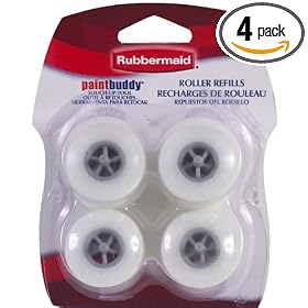 Shur-Line 57933 Rubbermaid Paint Buddy Roller Refills, 4-Pack