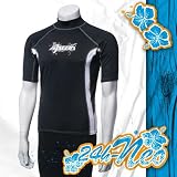 Ascan LYCRA Shirt Style black KURZARM Neu! UV-Schutz SURF KITE WAKE