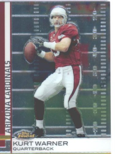 2009 Topps Finest Football Card #14 Kurt Warner Arizona Cardinals Shipped In Protective ScrewDown Display Case!