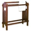Artisan Quilt Rack, 36"Hx32"W, BROWN
