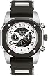 Marine Star Chronograph Black Bezel Black Dial Rubber Strap
