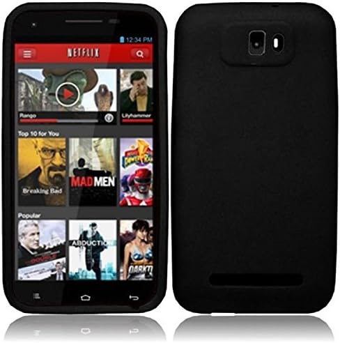 HRW Silicone Skin Cover Case - Black Compatible With BLU Studio 5.5