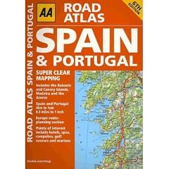 AA ROAD ATLAS SPAIN & PORTUGALBYAA Publishing[Spiral] on Apr-2011