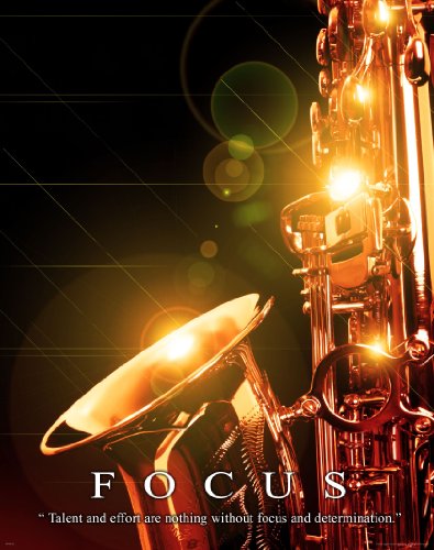 Music Instruments Motivational Poster Art Print 11x14 Saxaphone Jazz Band Teacher Lessons Sheet Music Wall Decor Pictures