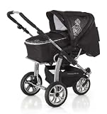 knorr-baby 700300 Kombikinderwagen Scooter de Luxe mit Easy Klick Off, black
