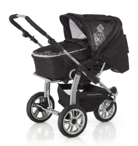 knorr-baby 700300 Kombikinderwagen Scooter de Luxe mit Easy Klick Off, black Preisvergleich