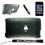 2-Tone Stand Alone apple ipod Cover Case Protector for Apple iPod Touch 8GB 16GB 32GB 64GB 3rd Generation iTouch MP3 Player (Black)