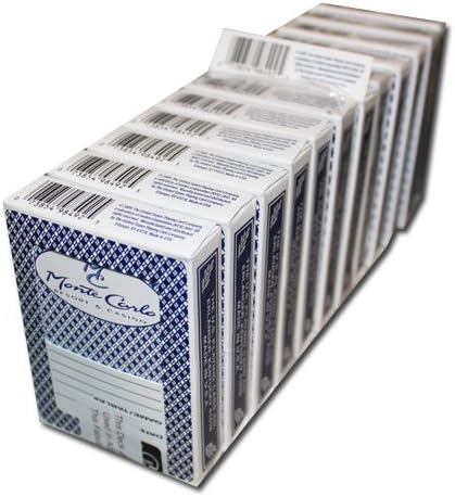 Monte Carlo Authentic Casino Playing Cards - 1 Dozen (12 Decks)