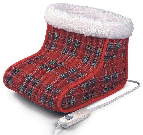 Fuss-Heizsack (elektrischer Fusswärmer 30x28cm, 2 Wärmestufen, Fußsack gegen kalte Füsse)