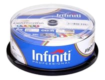 Infiniti LightScribe v2 52X CDR 700Mb 80min 5 Colour Cakebox (25pk)