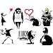 Banksy temporary tattoos, Inkwear