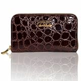 Terrida Italian Designer Croc Leather Purse