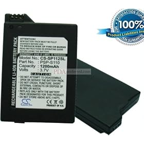 1200mAh Rechargeable Li-ion Battery fits Sony PSP 2th , Silm , Lite