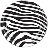 Zebra Print Plates   (8/Pkg)