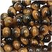 Tiger Tigers Eye Gem Round 6-6.5mm Beads/15.5 (Brown & Gold)