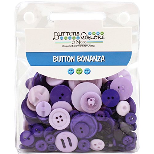 Buttons Galore Button Bonanza, Purple Passion