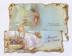 Cromo Baptism Invitation - Baptism With The Holy Spririt - ENGLISH - 100 per pack - Envelopes Included
