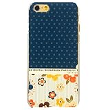 Etui Le Bon (tm) Case Cover for 4.7 Inch iPhone 6. Blue polka dots and flowers