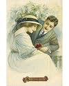 10x8 Photograph (25x20cm) Courting couple man leans by Lebrecht Music a Arts Photo Library