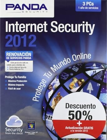 Panda Internet Security 2012 3 licencias Renovación