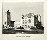 1916 Print Royal Palace Poznan Poland Polska Zamek Imperial Castle Schwechten - Original Halftone Print
