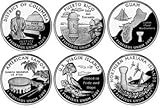 All 6 United States 2009 P Mint District of Columbia & U.S Territories Quarters Set Six Uncircu