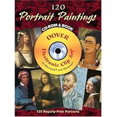 120 Portrait Paintings CD-ROM and Book (Full-Color Electronic Design Series)