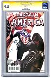  : WA Captain America #34 Steve Epting Cover Signed by Joe Quesada 'Captain America Lives Again' CGC Signature 9.8