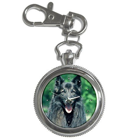 Belgian Sheepdog Key Chain Pocket Watch