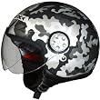 AFX Camo Adult FX-42A Pilot Harley Touring Motorcycle Helmet - Flat Black