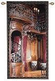 Manual Woodworkers & Weavers Biltmore Library Grande Cotton Tapestry Wall Hanging, 35 by 63-Inch