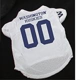 Officially Licensed by NCAA - Washington Huskies Dog Football Jersey- Large