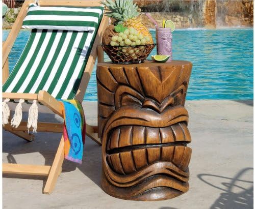 Hawaiin Tropical Mystical Grand Tiki Sculptural Tree Stem Table