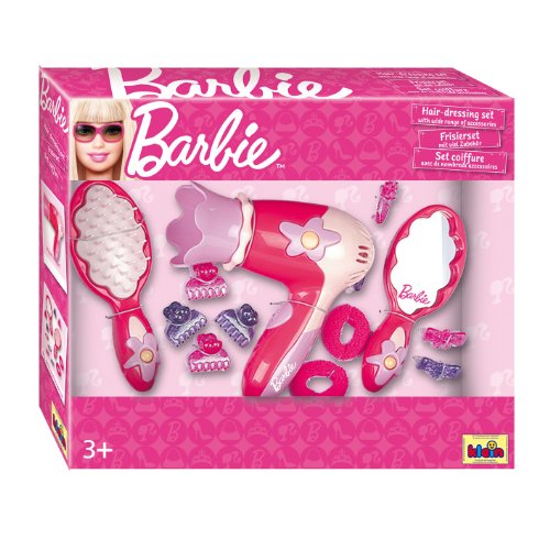 Theo Klein 5702 - Barbie Frisierset mit Fön
