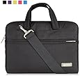 Qishare 10 11" 11.6" 11.6-Inch 12 inch Tablet / Laptop / Chromebook / MacBook/ Ultrabook Multi-functional Neoprene Business Briefcase Sleeve Pouch /Messenger Case Tote Bag Cover with Handle and Carrying Strap for MacBook Air 11'', New MacBook 12'', Acer Chromebook 11, C720, C720P, C740, HP Stream 11 Laptop, Pavilion 11, Chromebook 11, Samsung Chromebook, Galaxy Note Pro 12.2, Lenovo yoga 2 11'', Dell Inspiron 11.6'', & Asus Transformer Book T100 (Black, 11.6-12'')