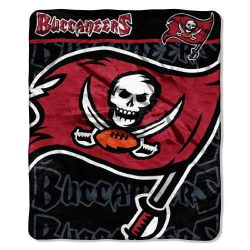 NFL Tampa Bay Buccaneers 50-Inch-by-60-Inch Micro-Raschel Plush Throw 