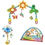 Tiny Love Baby Gymini Monkey Island Activity Gym With Natures Serenade Hippo Flamingo Baby Crib Mobile And Sunny Stroll Stroller Toy Activity Bundle