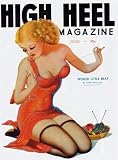 High Heel Magazine Spoiled Little Brat Vintage Classic PinUp Girl Retro Cover Art Poster