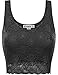 THENEWNEW Womens Sleeveless Lace Crop Top