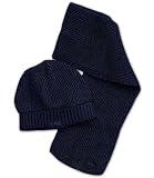 Girandola Navy Scarf and Hat, Hats, Baby boy