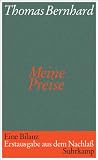 Bernhard, Thomas - Meine Preise bestellen