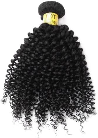 Hot Hair Afro Kinky Curly Virgin Hair Natural Black Color Malaysian Remy Hair Curly,100%Human Hair Extension 14inch