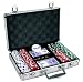 New 200 11.5 gram Dice Poker Chips Set w/Aluminum Case, Dealer Button, 2 Decks of Cards & 5 Dice