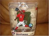 McFarlane Toys Alfonso Soriano 3 (Washington Nationals) MLB Sports Picks Series 21 Action Figure Red Nats Jersey Variant