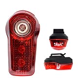 Smart R1 Super Bright 3 LED Rear Bike Light with Rucksack Clip