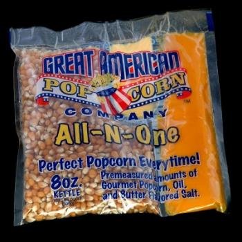 Case (24) of 8 Ounce Great American Popcorn Portion Packs